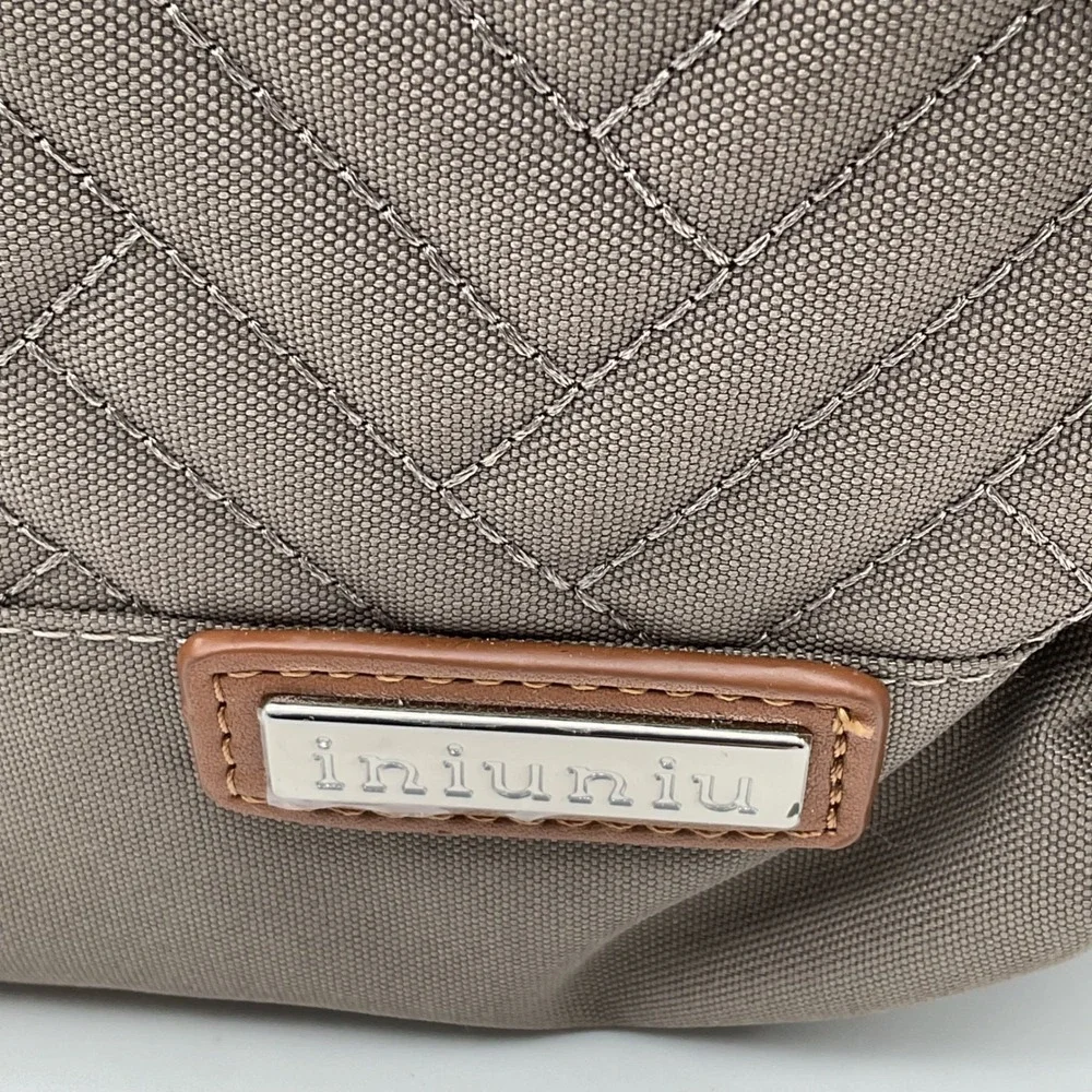 iniuniu Khaki Quilted Diaper Bag Backpack 4-in-1‎ Kit with Changing Pad NWT